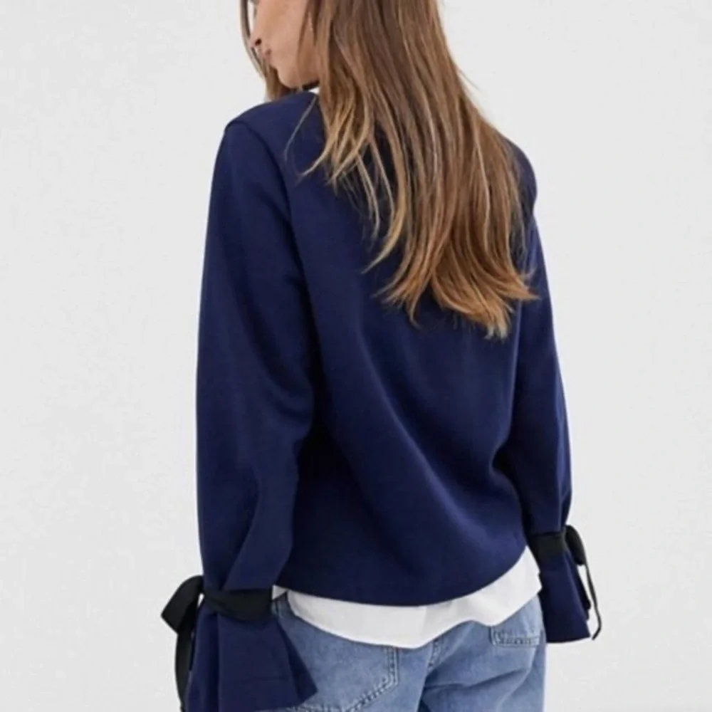 J.crew • tie bell sleeve sweater